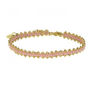 Les Cleias: Armbnd - Daisy - Pink